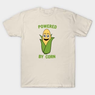 Powered By Corn, Cute Kawaii Corn T-Shirt